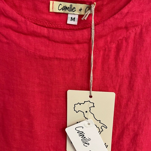 Camille and Co linen top sz M - Picture 5 of 6